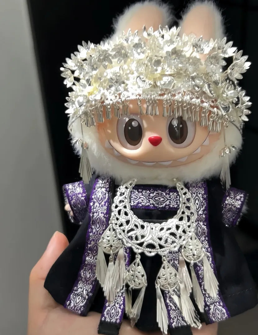 LABUBU Clothes Miao Ethnic High Priest in Traditional Style Outfits