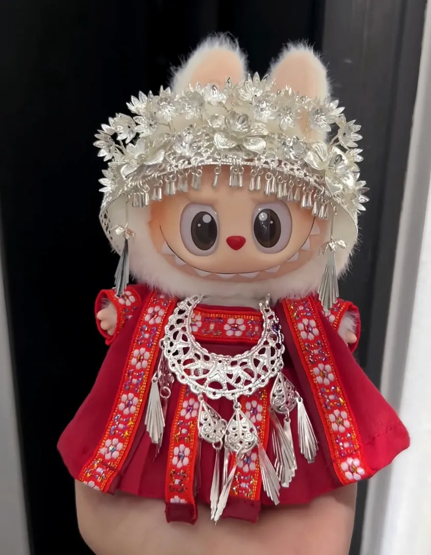 LABUBU Clothes Miao Ethnic High Priest in Traditional Style Outfits