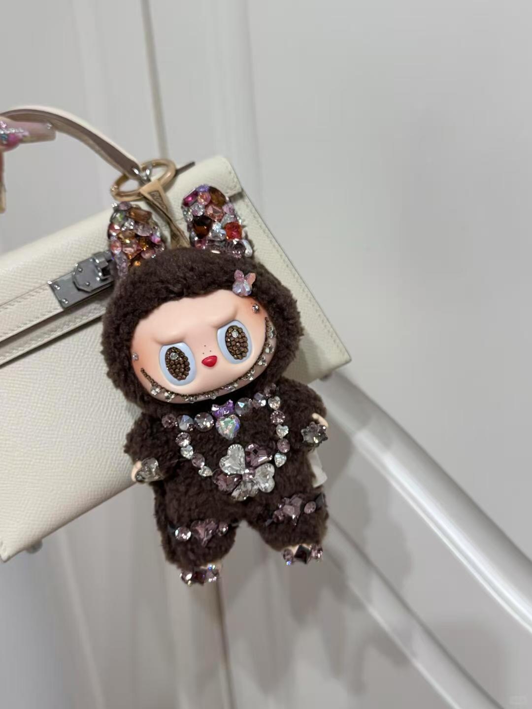 Labubu Swarovski Diamond Hidden Chestnut Cocoa Customization