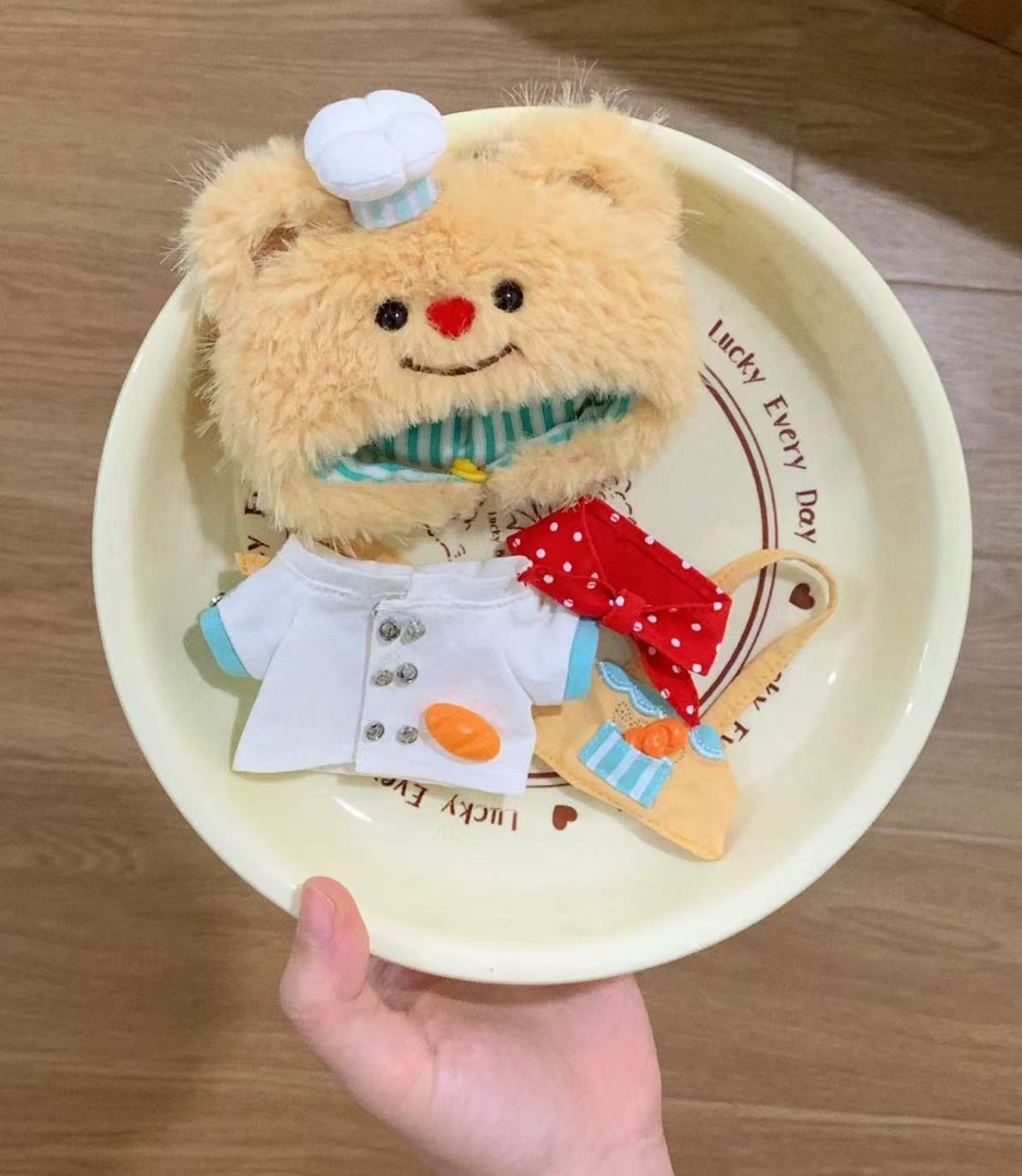 LABUBU Clothes Bear Pastry Chef Outfits