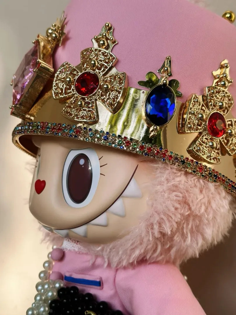 LABUBU Clothes Haute Couture Pink Crown Outfits