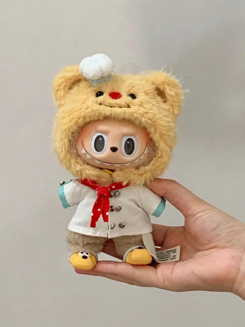 LABUBU Clothes Bear Pastry Chef Outfits