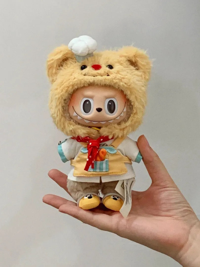 LABUBU Clothes Bear Pastry Chef Outfits